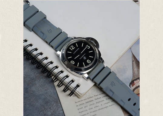 Grey Rubber v2 Panerai Strapfreak Premium Watch Straps at